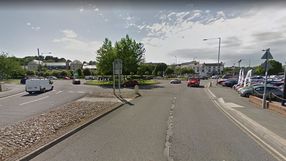 roundabout in Haverfordwest
