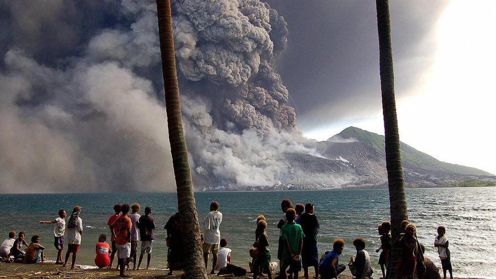 Eruzione del vulcano Tavurvur