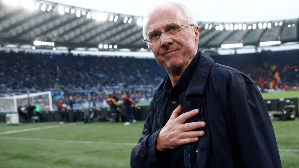 Eriksson, Former England Manager, Passed Away at 76.