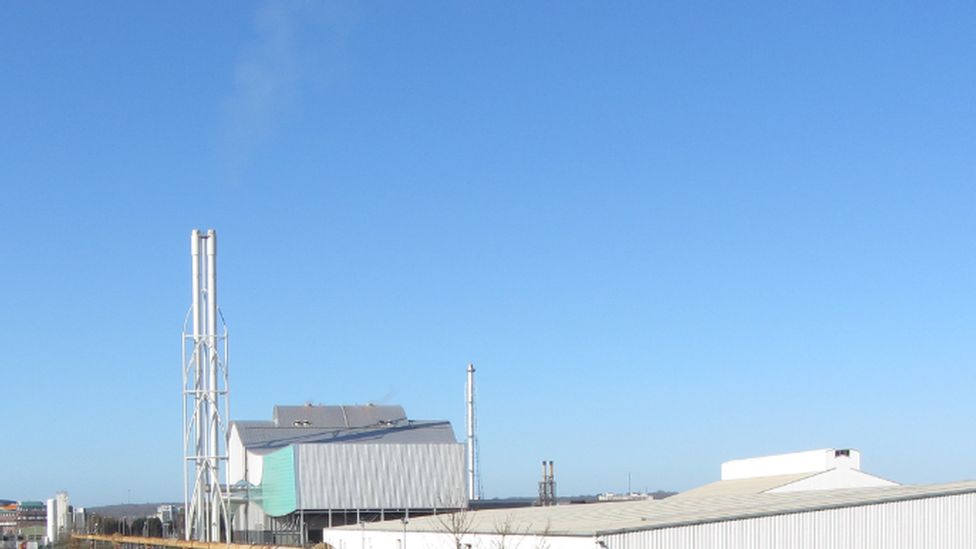 Viridor incinerator in Cardiff Bay