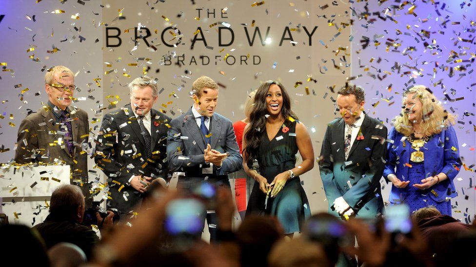 Alexandra Burke at the opening of the Broadway shopping centre in Bradford