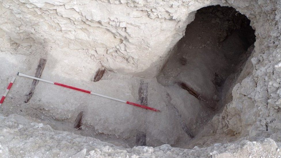 Tunnels uncovered at site