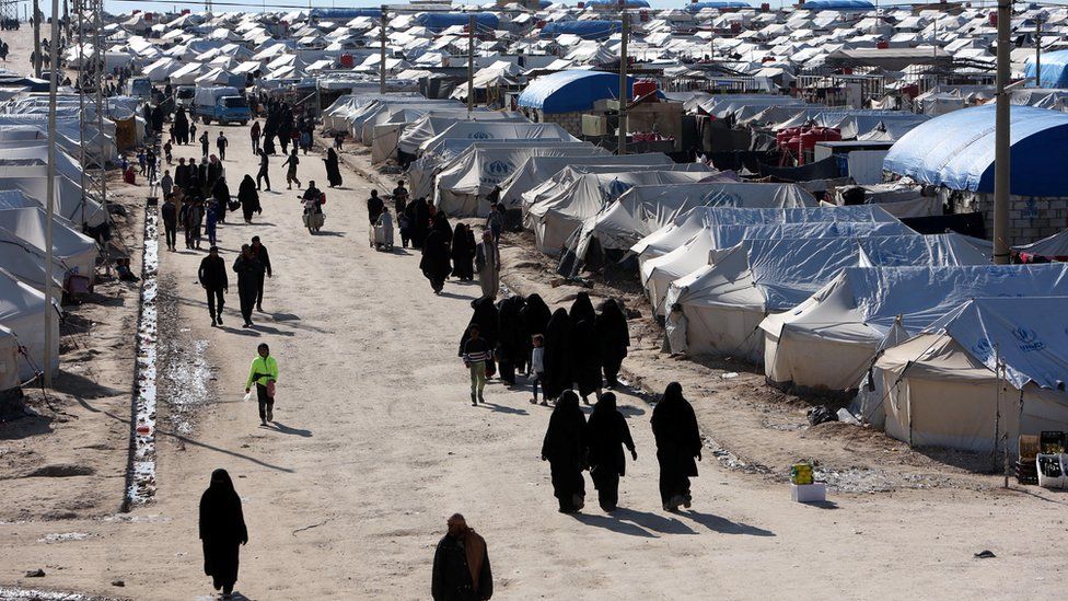 Al-Hol displacement camp in Syria
