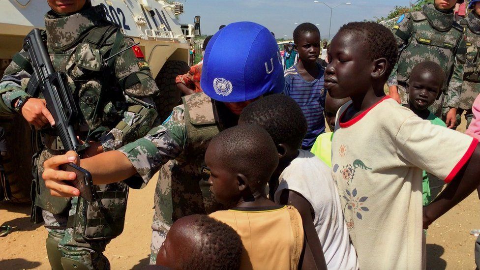 Chinese peacekeepers in South Sudan