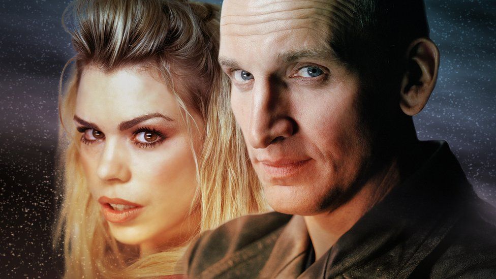 Christopher Eccleston with Billie Piper in Doctor Who