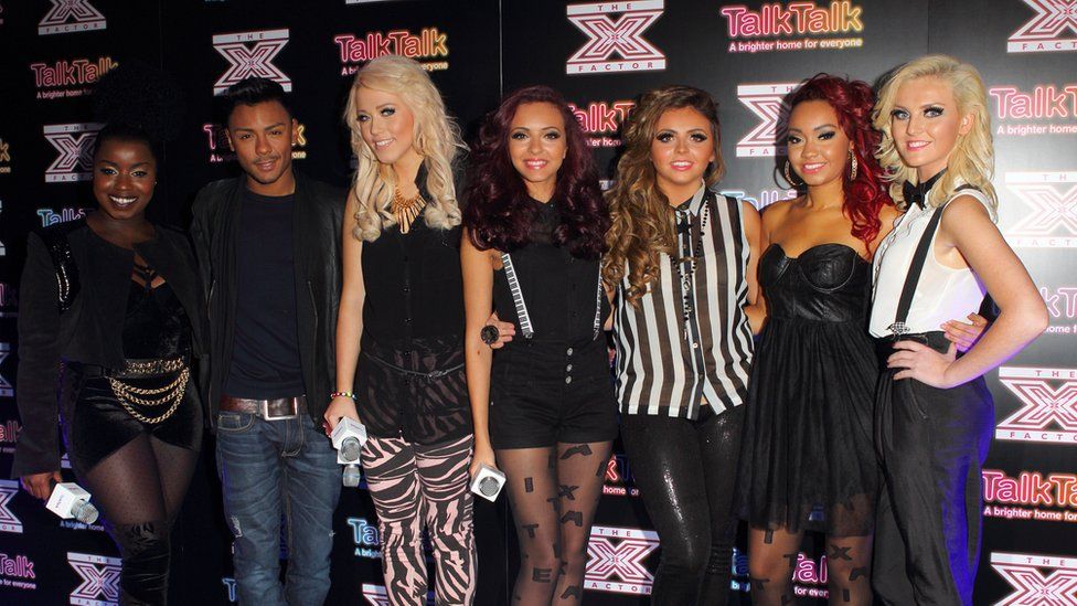 Misha B, Marcus Collins, Amelia Lily and Little Mix in 2011
