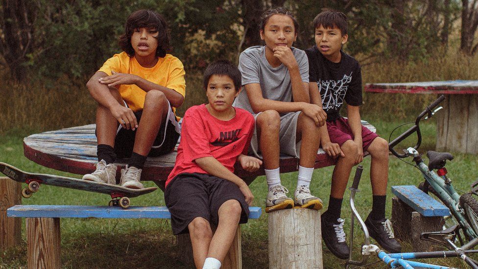 The film tells the story of two young Native American men trying to find their place in the modern world