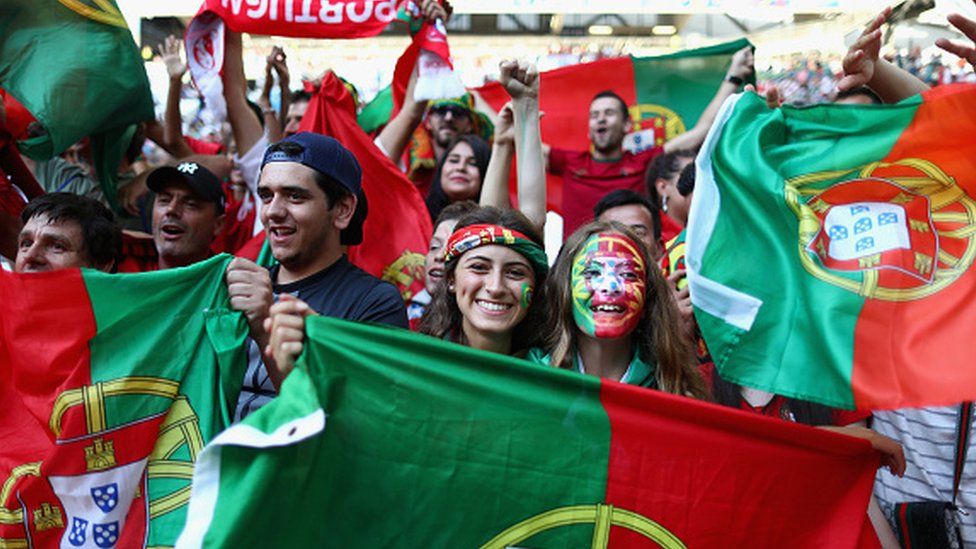 Portugal fans at Euro 2016