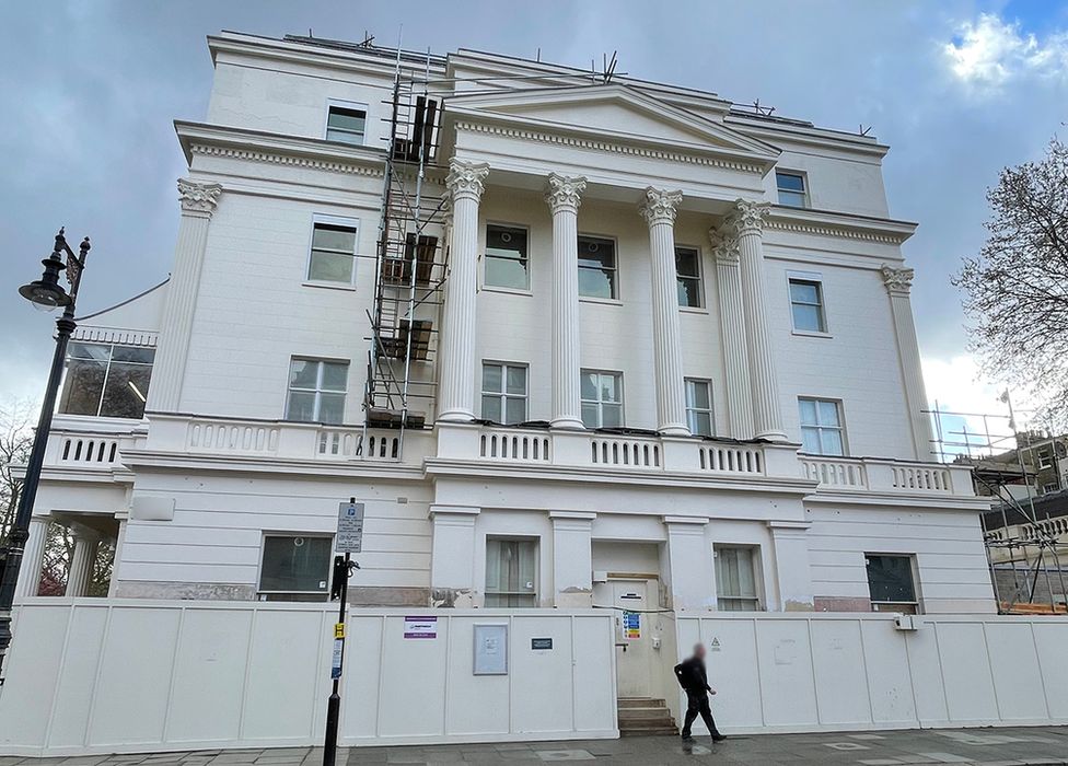 A house in London's Belgrave Square, named as belonging to Russian billionaire Oleg Deripaska