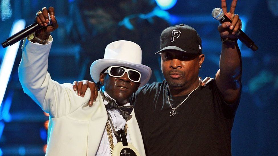 Flavor Flav and Chuck D. Getty Images. 