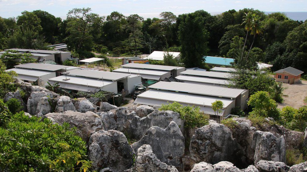 A refugee camp on the Pacific island of Nauru