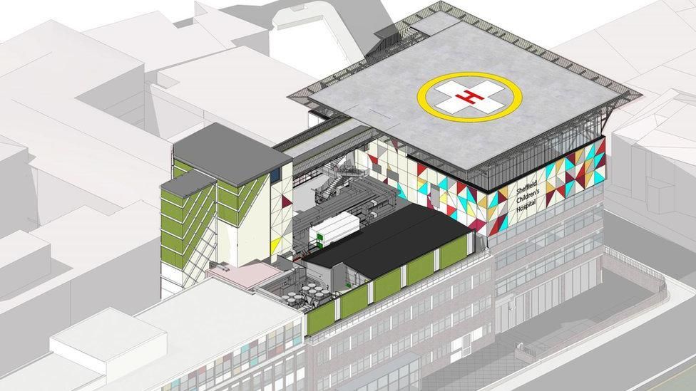 Sheffield Children's Hospital helipad application approved BBC News