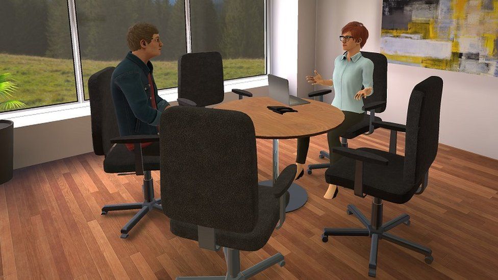 A VR job interview