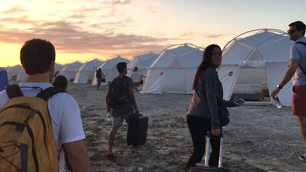 Fyre festival tents