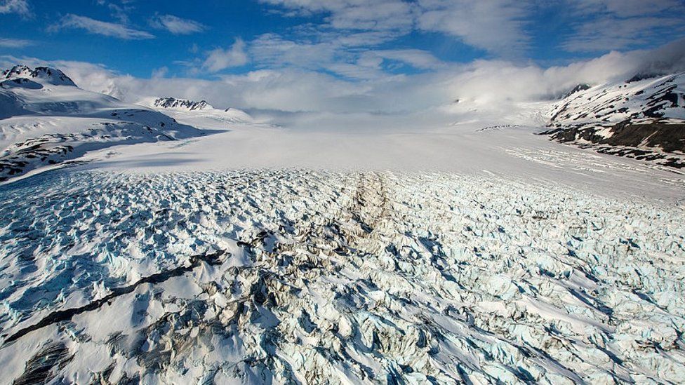 Ледник Кник, Аляска - фото, 2015