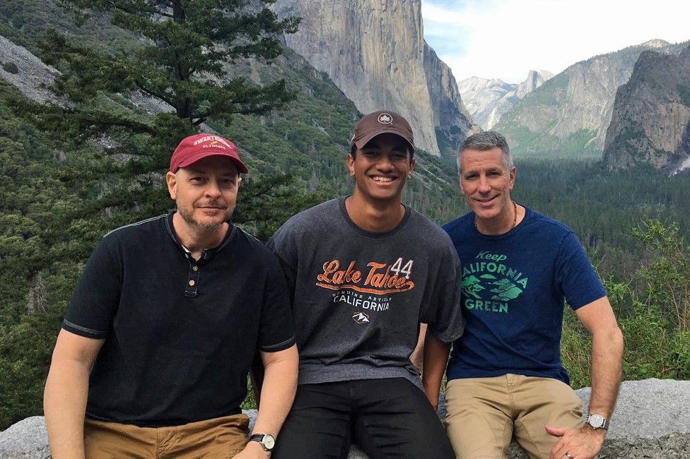 Pete, Kevin and Danny in Yosemite National Park in 2019