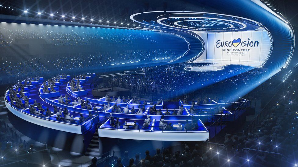 Design for Eurovision stage in Liverpool
