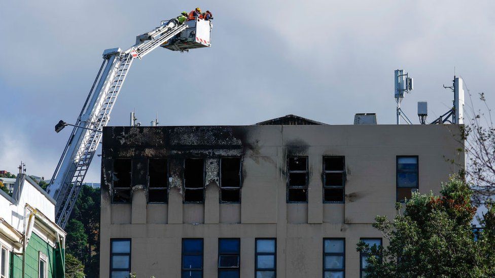 Fire services survey   the harm  connected  Loafers Lodge successful  Wellington, New Zealand