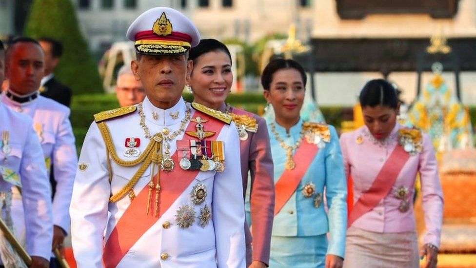 King Maha Vajiralongkorn attends an event commemorating the death of King Chulalongkorn in Bangkok on Wednesday