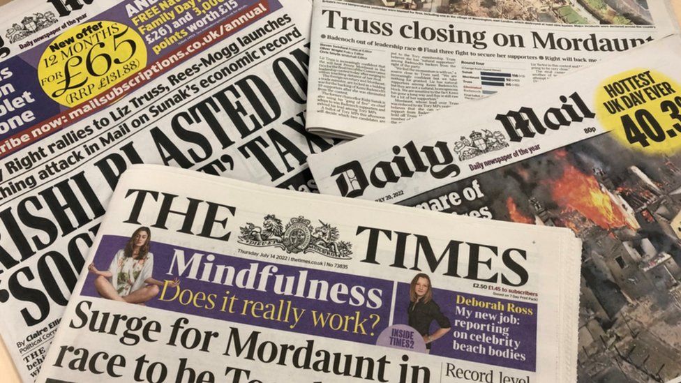 Tory leadership: Why newspapers matter in race to be next PM - BBC News