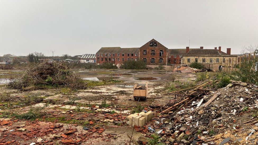 Photo of the derelict factory