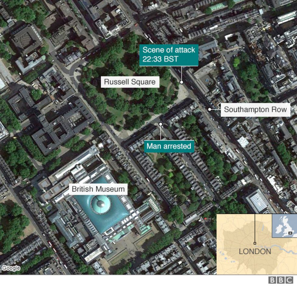 Russell Square stabbings Man arrested on suspicion of murder BBC News