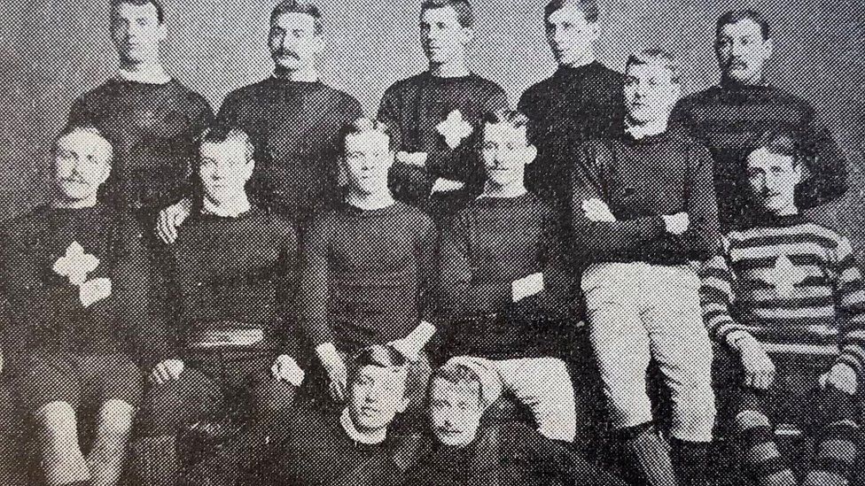 Northampton Saints team picture from 1884