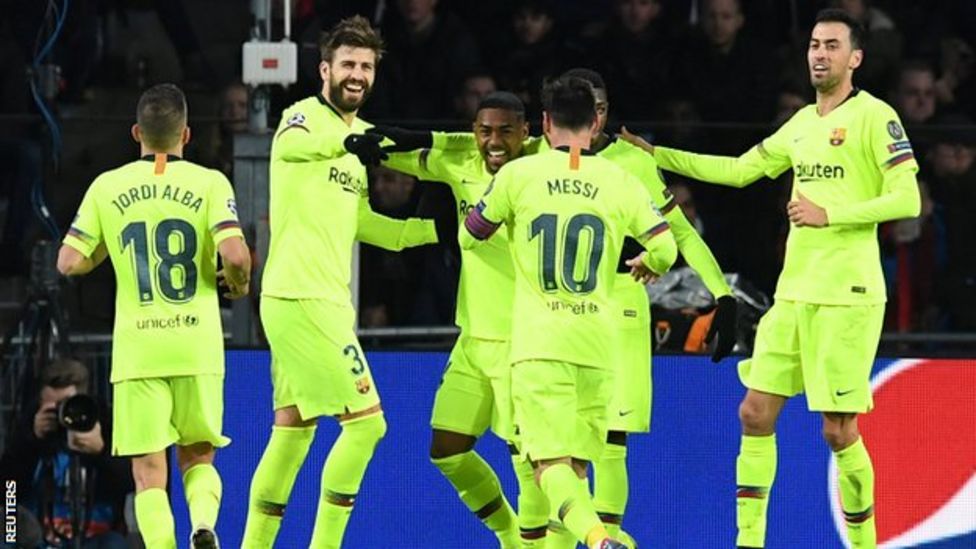 PSV Eindhoven 1-2 Barcelona: La Liga side top Champions League group ...