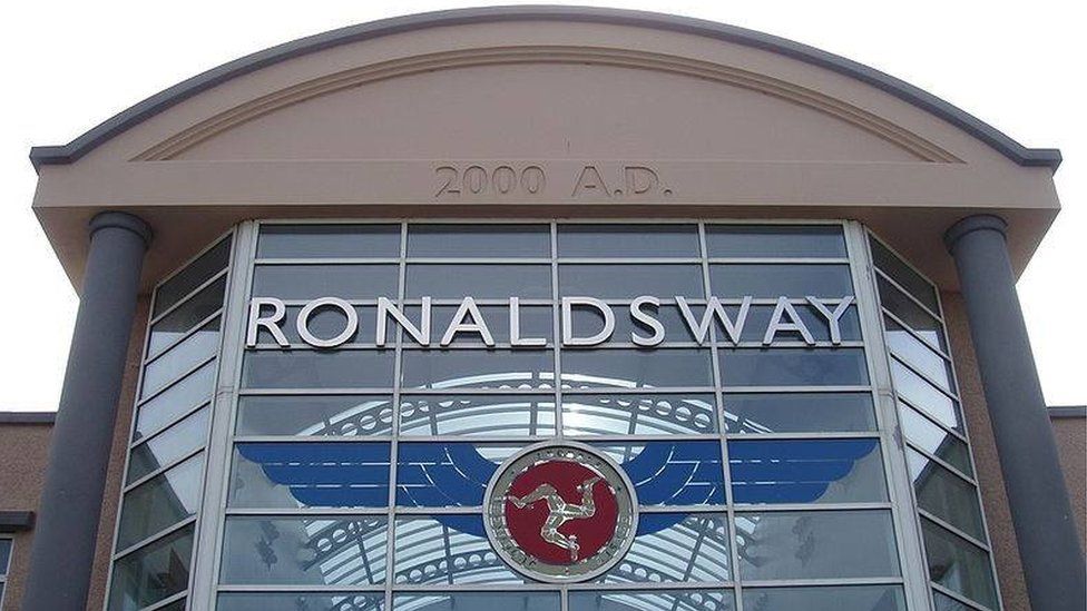 Ronaldsway Airport sign