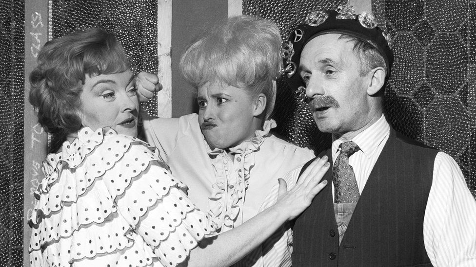 With Beryl Reid and Dermot Kelly in an edition of Comedy Playhouse in 1976