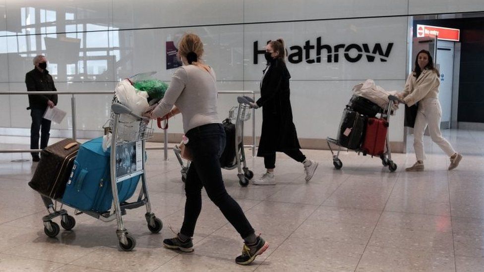Heathrow arrivals