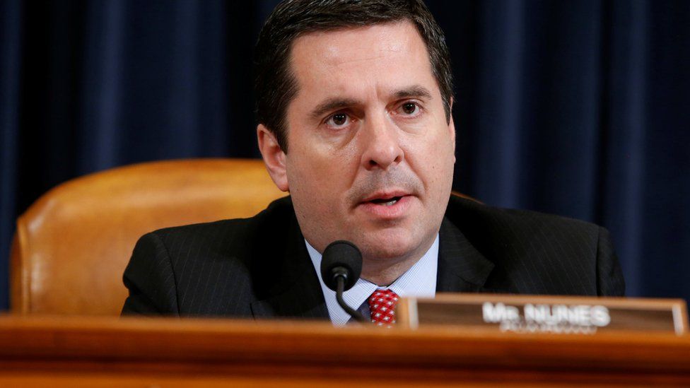 Chairman of the House Intelligence Committee Devin Nunes (R-CA) questions FBI Director James Comey and National Security Agency Director Mike Rogers during a hearing into alleged Russian meddling in the 2016 U.S. election on Capitol Hill in Washington, U.S., March