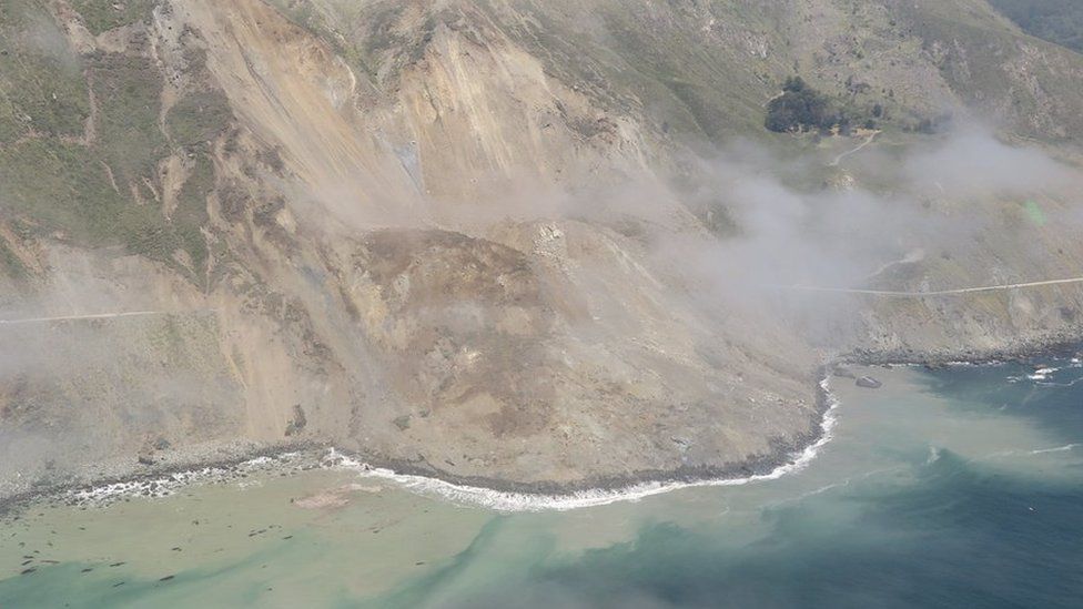 California's Pacific Coast Highway landslide