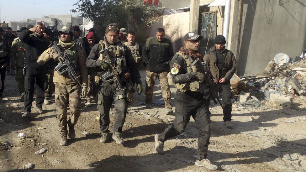 Iraqi soldiers in Ramadi. 28 Dec 2015