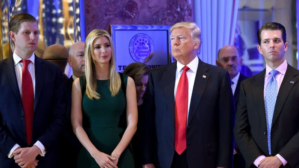 Mr Trump's children, Ivanka, Eric, and Donald Jr were named in the lawsuit