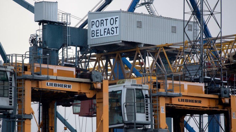 Cranes at Belfast Port