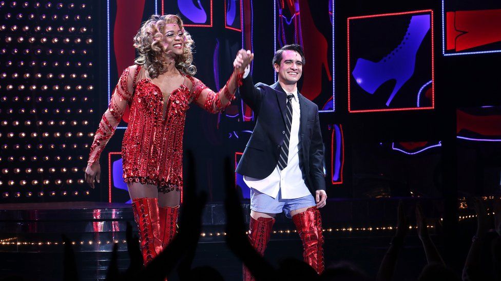 Brendon Urie's first night on Broadway in the musical Kinky Boots
