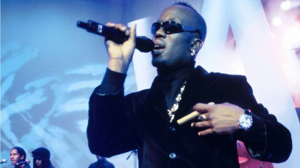 Mark Morrison performing on stage