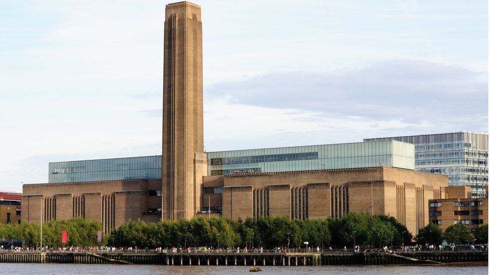 View of Tate Modern from across the Thames