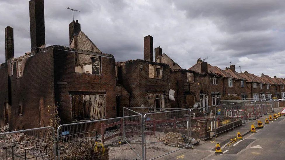 Wennington homes destroyed