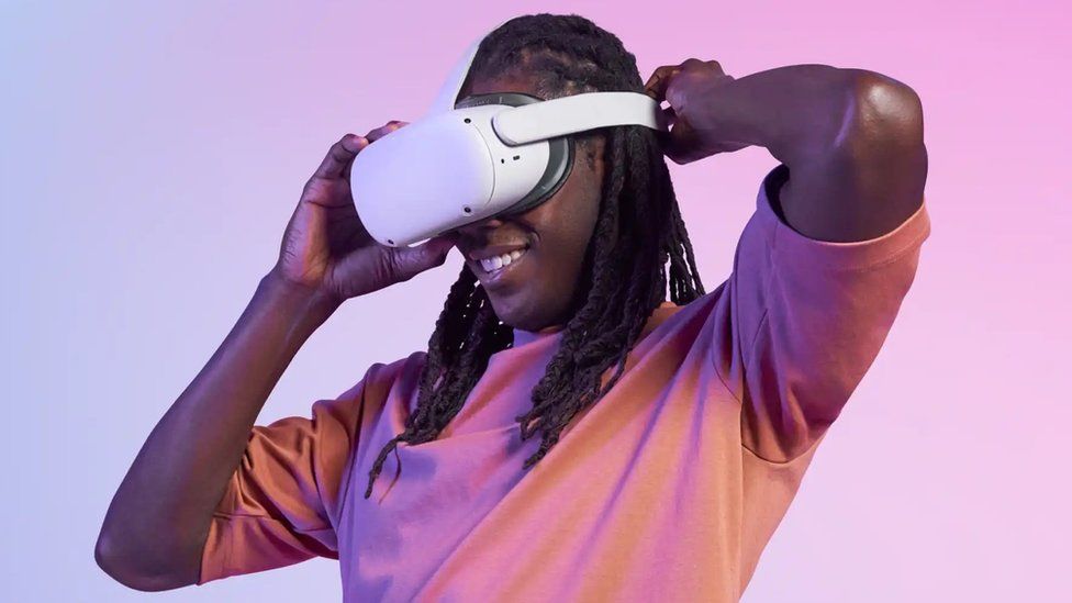 Meta VR headset.