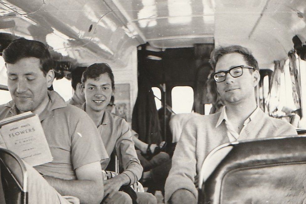 Left to right, Dick Moore, Mike Hughes, Nigel Hungerford
