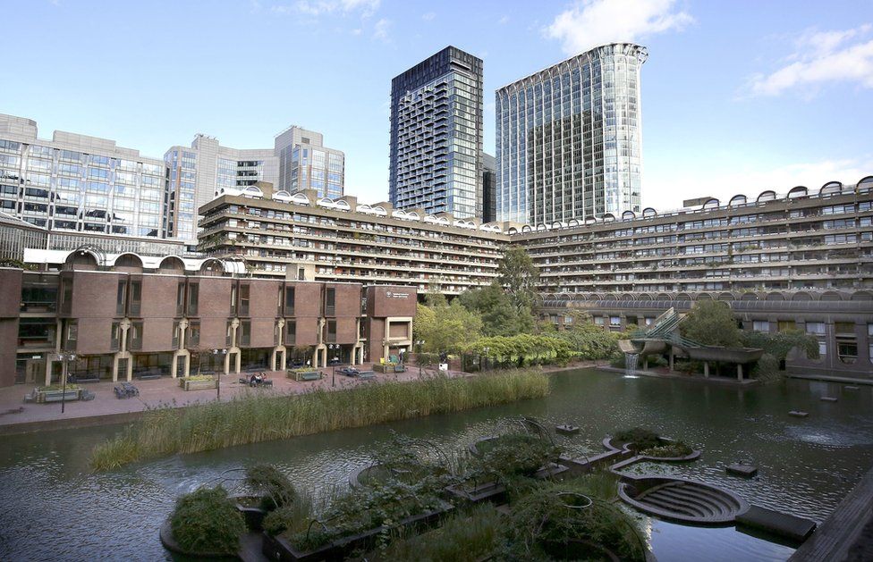 File photo dated 24/09/14 of Part of the Barbican Housing Estate and the Guildhall School of Music and Drama