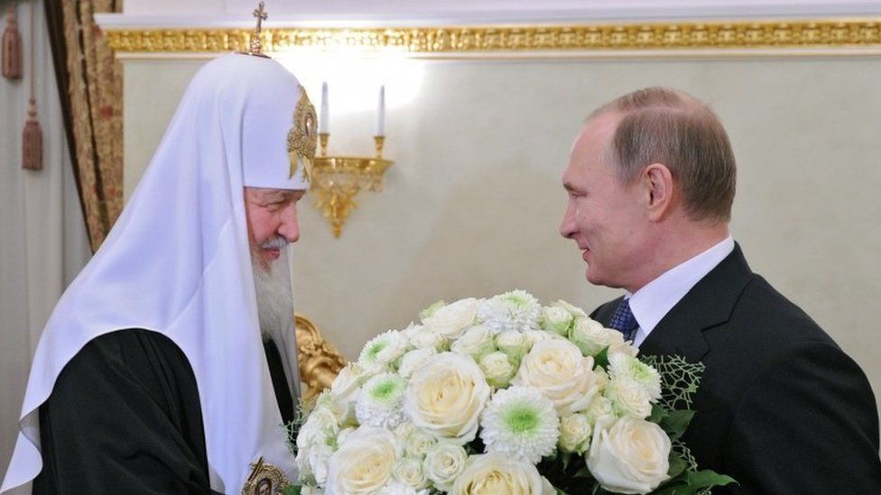 Patriarch Kirill and President Putin