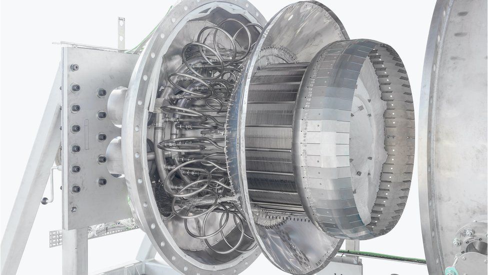 Reaction Engines' pre-cooler on a testbed