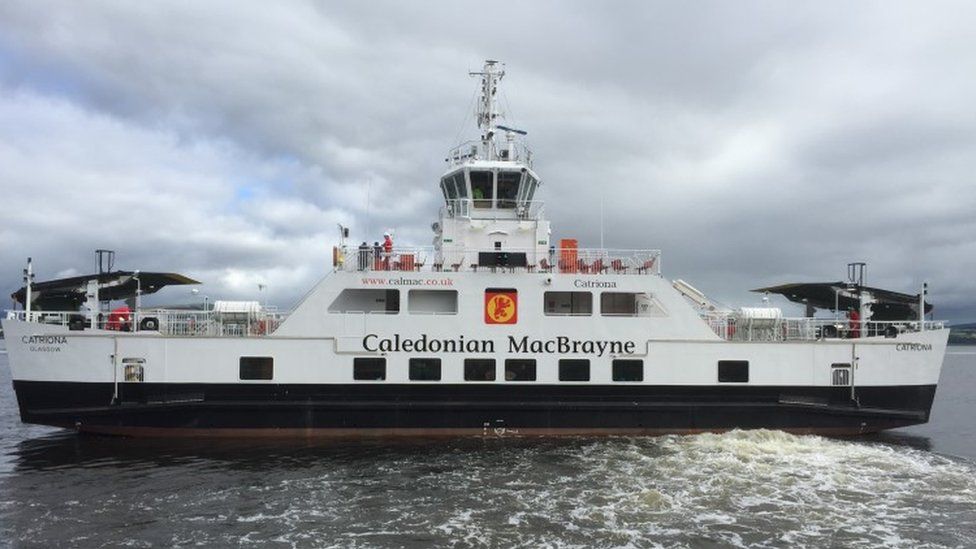 new-12m-hybrid-ferry-handed-to-calmac-by-ferguson-yard-bbc-news