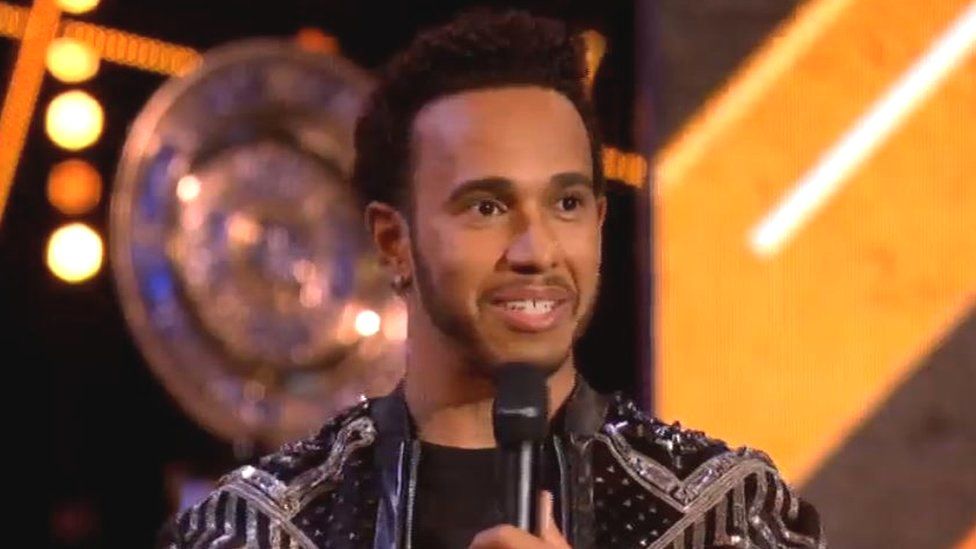 Lewis Hamilton seemed to refer to Stevenage as "the slums" on stage on Sunday night.