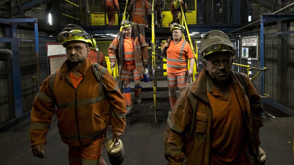Kellingley mine workers