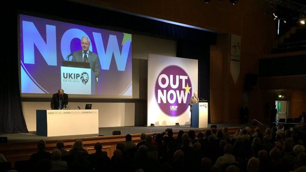 Neil Hamilton at the UKIP party conference