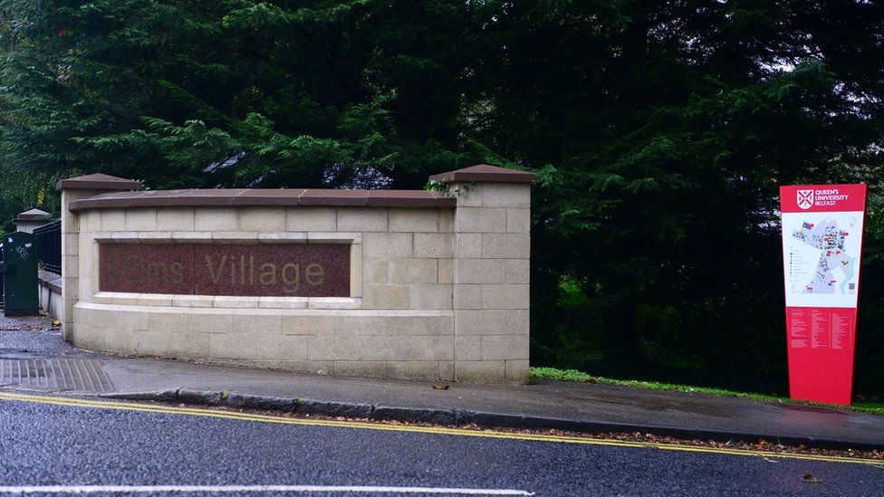The entrance to the Elms site on the Malone Road